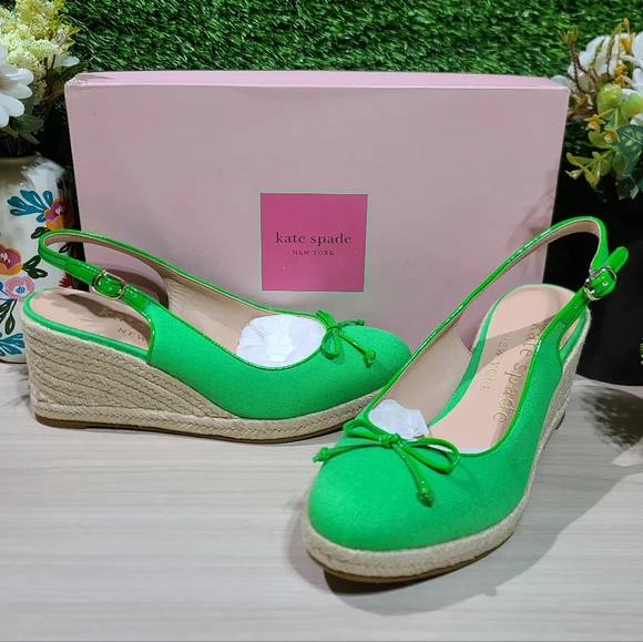 kate spade new york Panama Nights sandals - Green Jay 8.5 B (M) New - Picture 1 of 7
